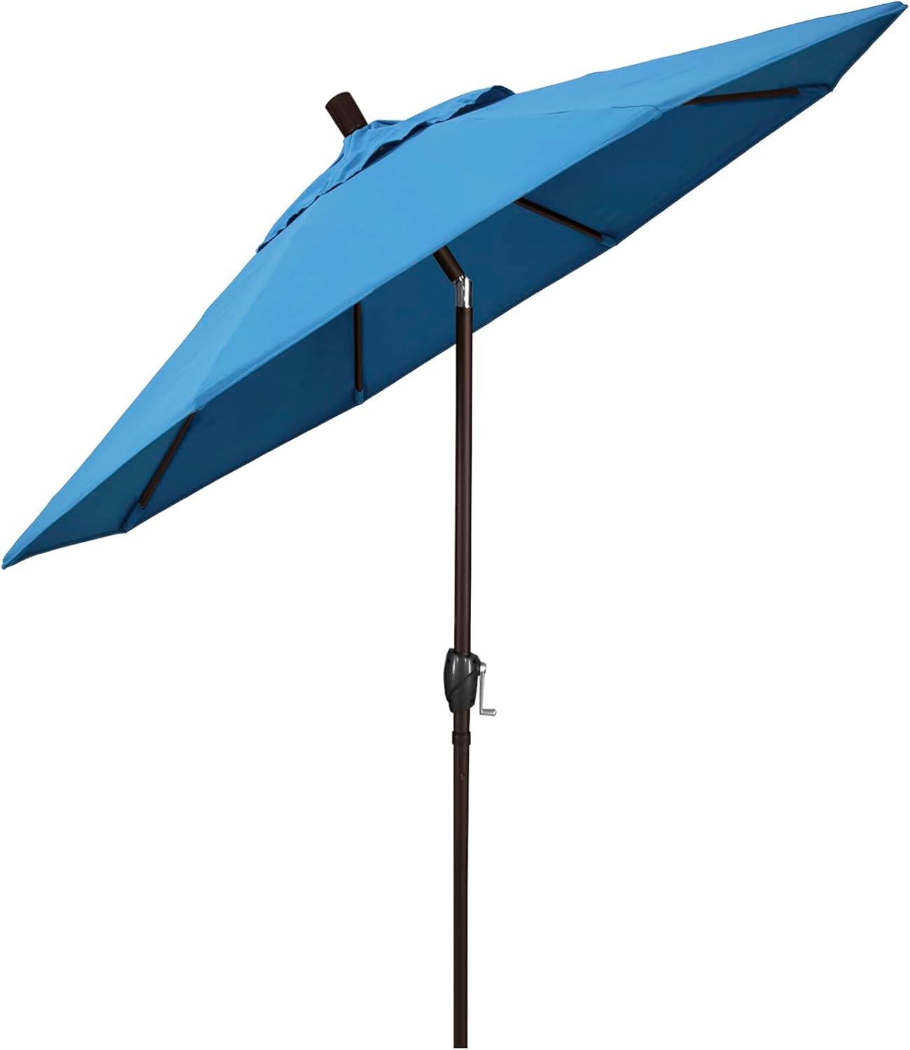 7.5 ft Frost Blue Aluminum Market Patio Umbrella