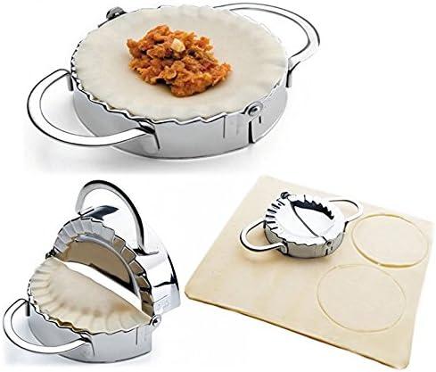 New Stainless Steel Ravioli Mould Dumpling Maker Mold Wrapper Pierogie Pie Crimper Pastry Dough Press Cutter Kitchen Gadgets (S 3inch)