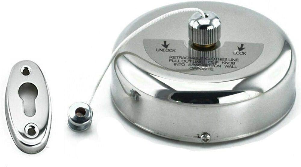 Silver Stainless Steel Retractable Indoor/Outdoor Clothes Line