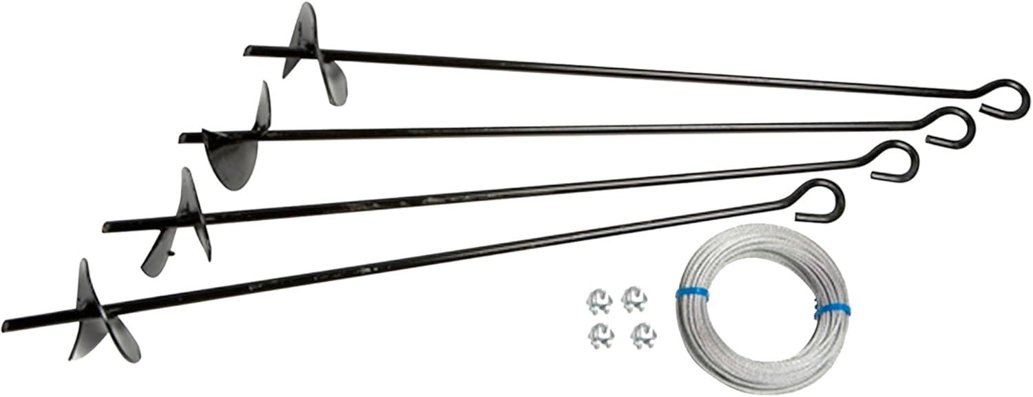 ShelterLogic Arrow AK4 Earth Anchor Auger & Cable Kit for Storage Sheds