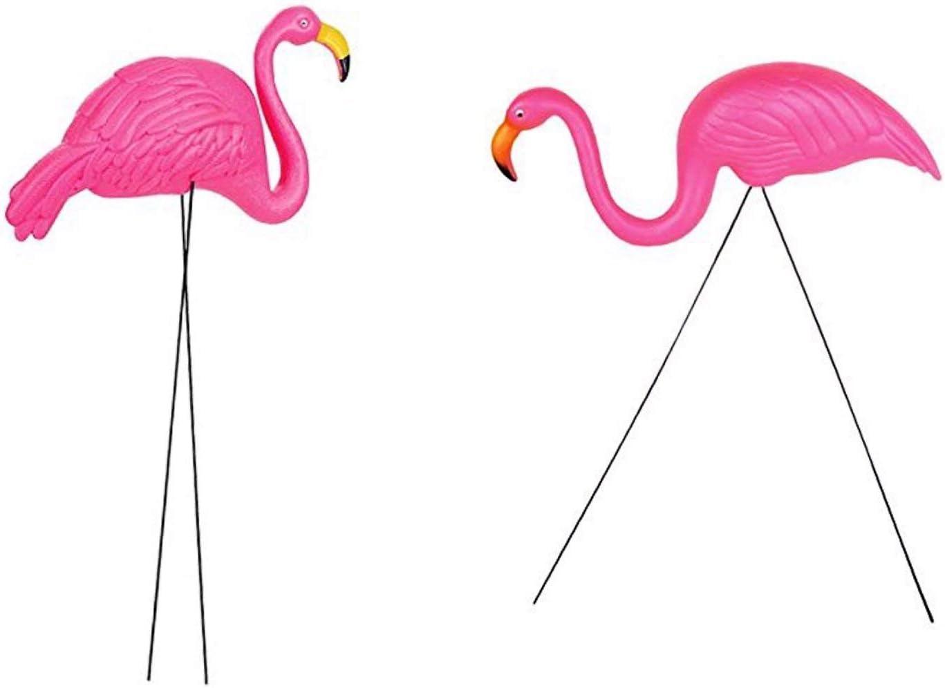 Rhode Island Novelty Two 26" Pink Flamingo Party Decoration Yard Ornaments
