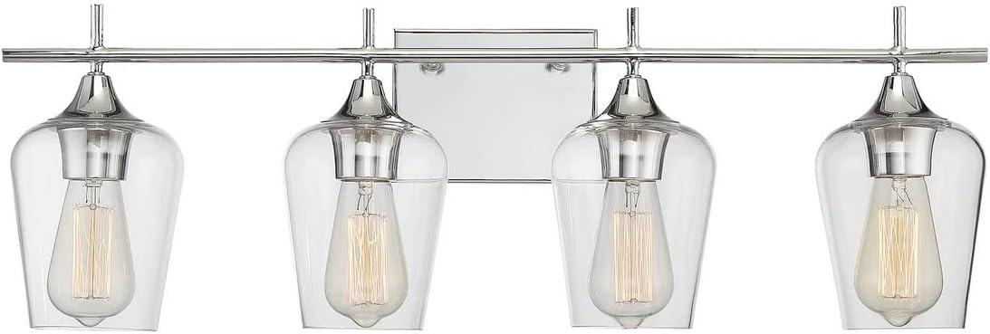 Savoy House Octave 4 - Light Vanity in  Polished Chrome