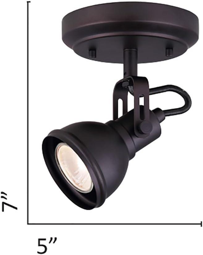 CANARM ICW622A01ORB10 LTD Polo 1 Light Ceiling/Wall, Oil Rubbed Bronze with Adjustable Head , Oil-rubbed Bronze