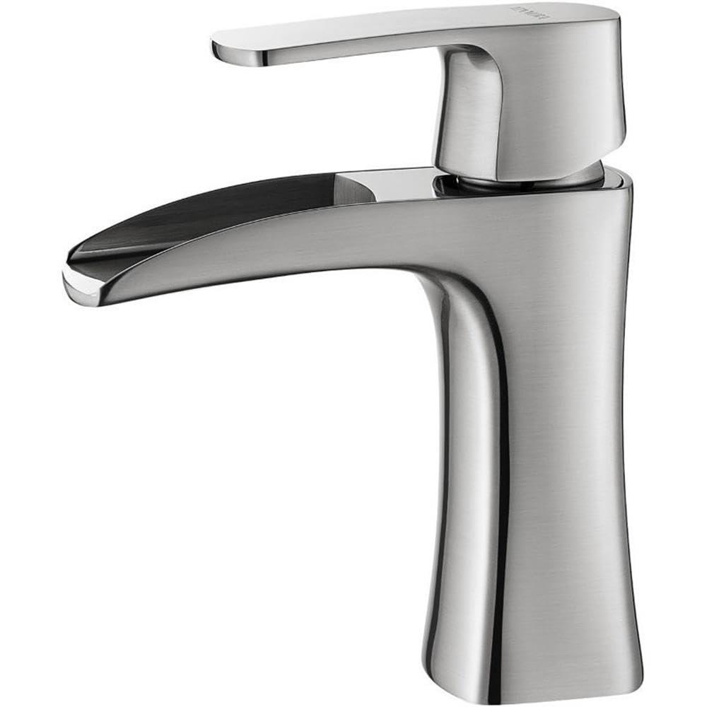 Vinnova Alessandra Single-Lever Vessel Bathroom Faucet in Satin Nickel