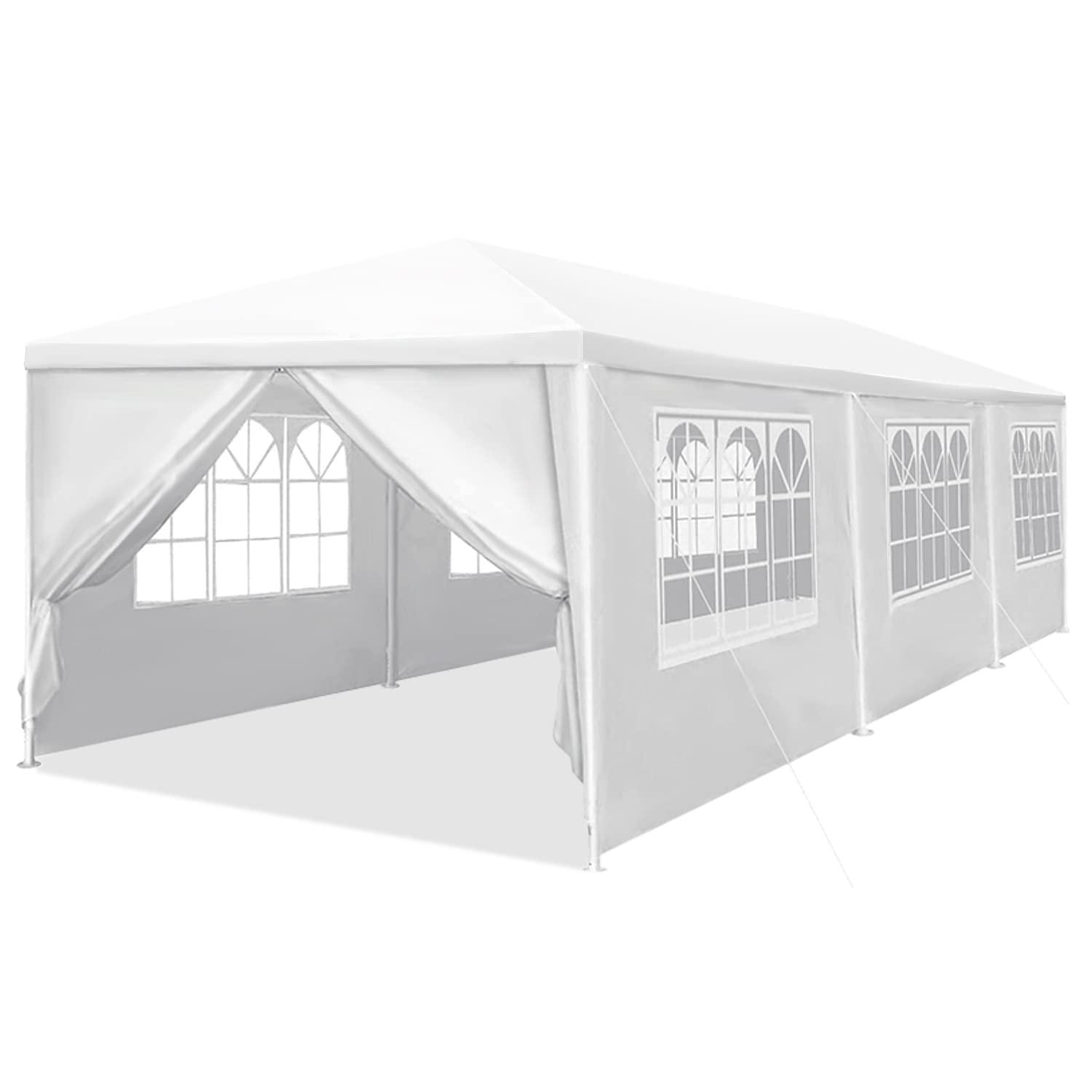 Ktaxon 10' X 30' Canopy Tent with 8 Side Walls for Party Wedding Camping and BBQ