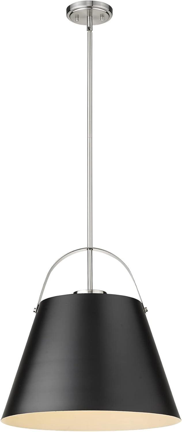 Z-Lite Z-Studio 1 - Light Pendant in  Matte White/Heritage Brass