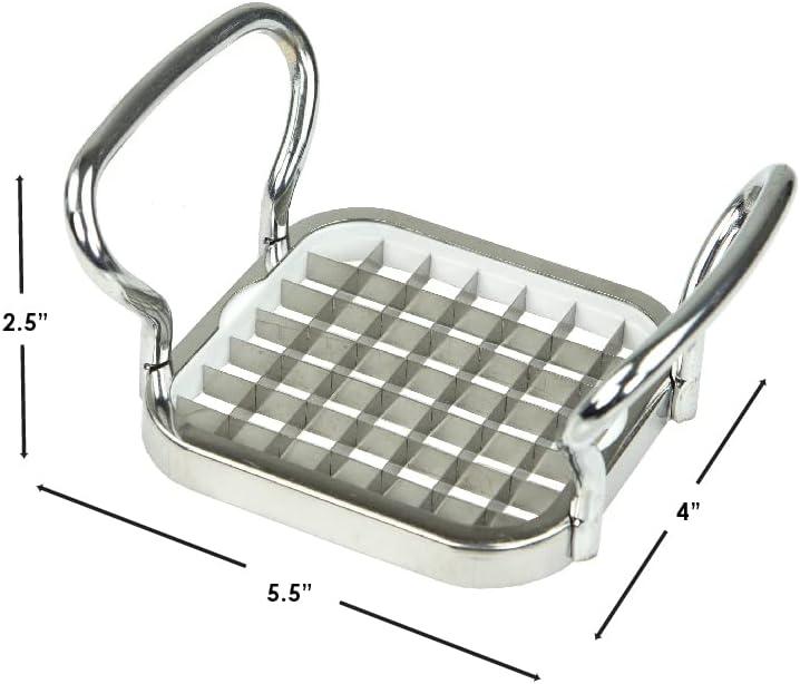 Depot Esh Stainless Steel French Fry Cutter, Silver, 5x2.5 Inches