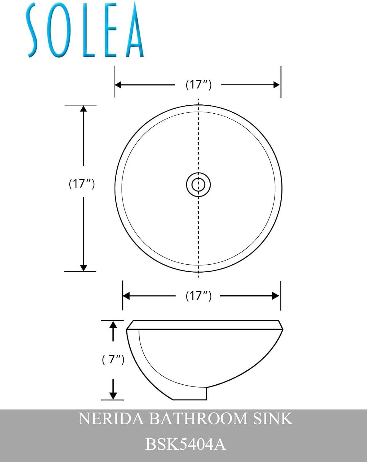 Nerida White Ceramic Round Undermount Bathroom Sink