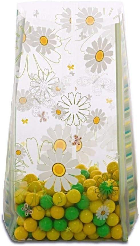 Daisies Cello Party Bags - 7 1/2in. x 3 1/2in. x 2in. - 20 Pack