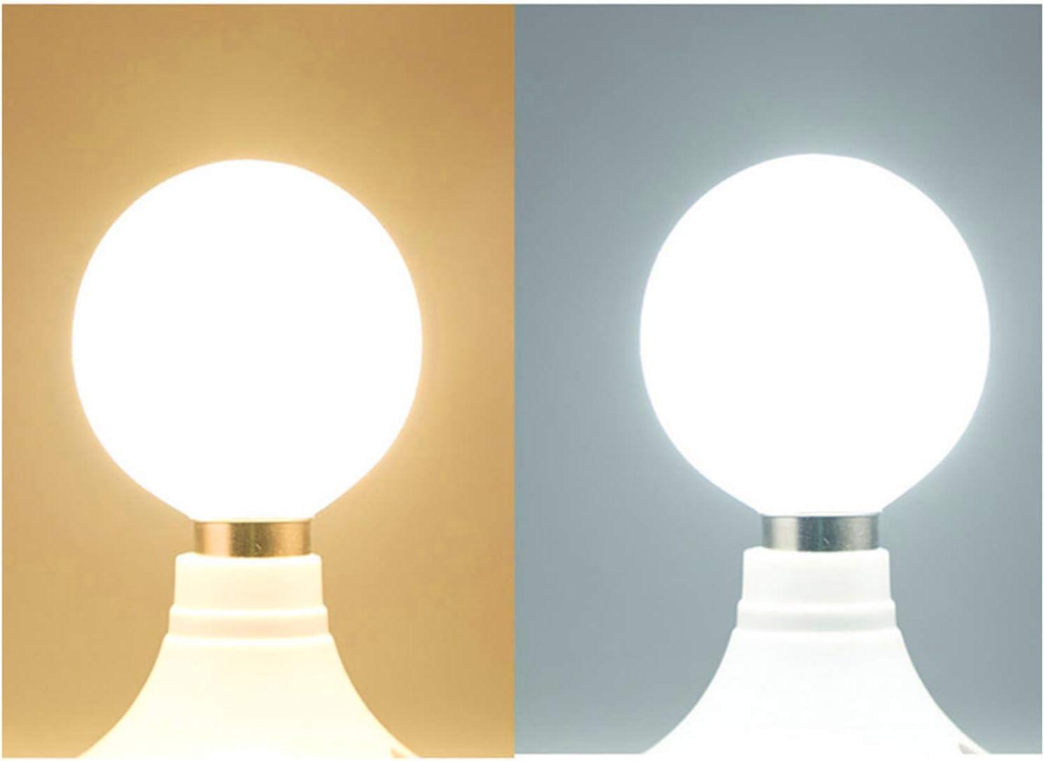 G16 (G50) E14 LED Bulb 5W 50 Watt Equivalent Incandescent Light Bulbs Night Stand Bulb Warm White 3000K Energy Saving Full Milky Glass Lamp Bulb for Home Lighting, AC 110-220V (6-Pack)