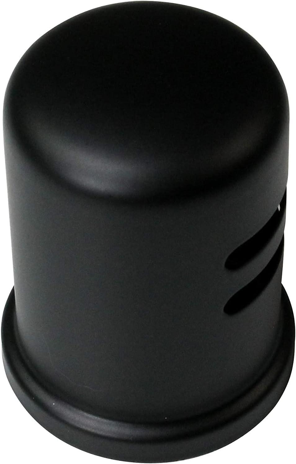 Westbrass D201-1-62 1-3/4" x 2-3/4" Solid Brass Air Gap Cap Only, Skirted, Matte Black