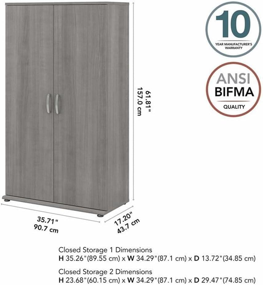 Universal Storage 36'' Wide 5 - Shelf Storage Cabinet