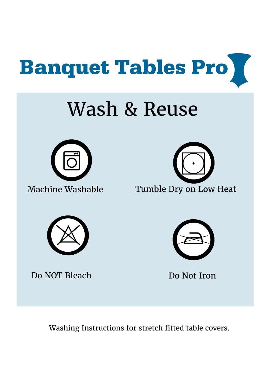 30 x 42 Black Stretch Fitted Spandex Highboy Cocktail Cover -by Banquet Tables Pro