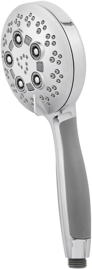 Polished Chrome Multi-Function Handheld Shower Head with 5 Settings