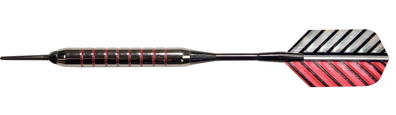 Arachnid Juego de Dardos de Punta Suave a Rayas con Barriles Recubiertos, Vuelos en Relieve y Estuche de Transporte (16 Gramos)