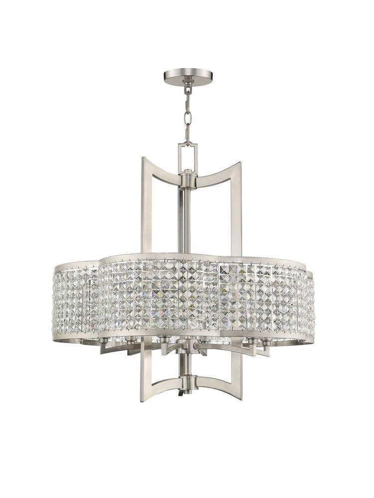 Livex Lighting Grammercy 6 - Light Chandelier in  Winter Gold