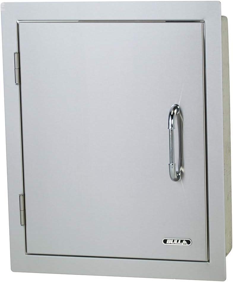 Silver Stainless Steel Left Swing Vertical Access Door