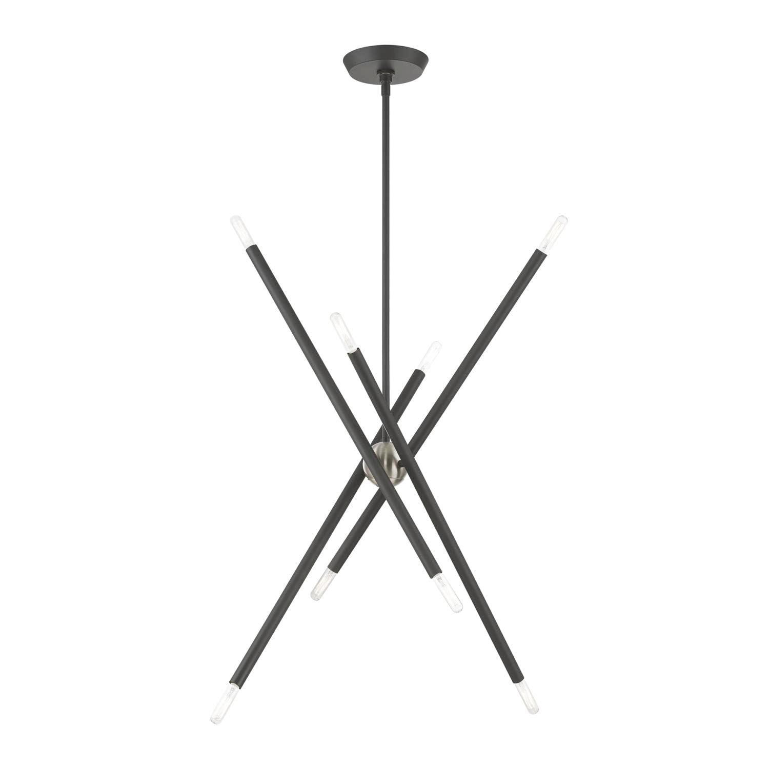 Livex Lighting Soho 8 - Light Chandelier in  Scandinavian Gray
