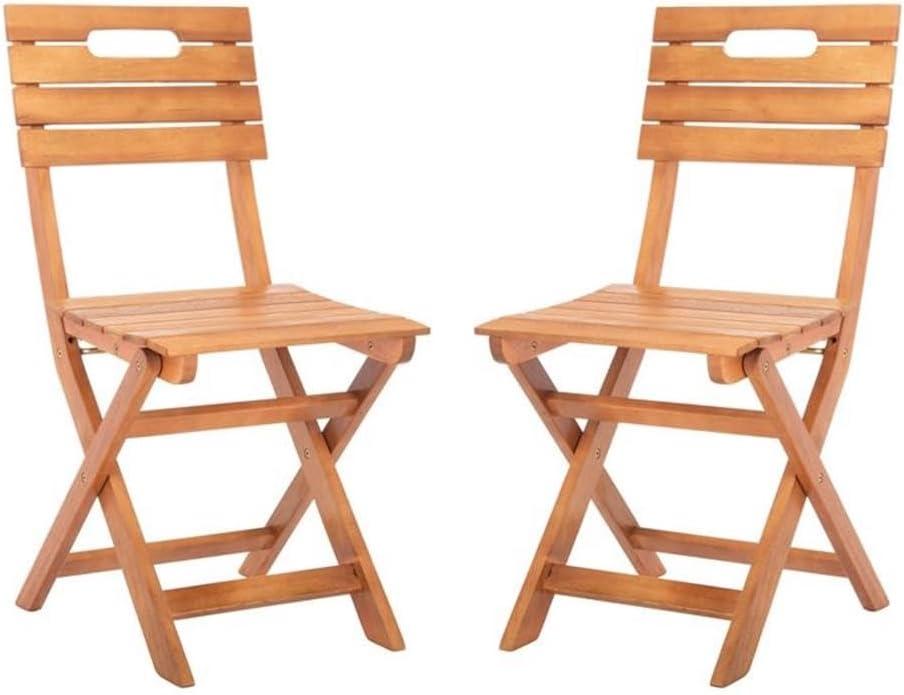 Blison Folding Chairs (Set Of 2) - Natural - Safavieh.