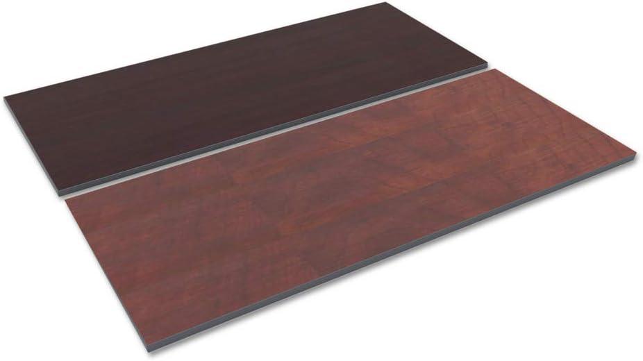 Alera Reversible Laminate Table Top Rectangular 71 1/2 x 29 1/2 Med Cherry/Mahogany TT7230CM
