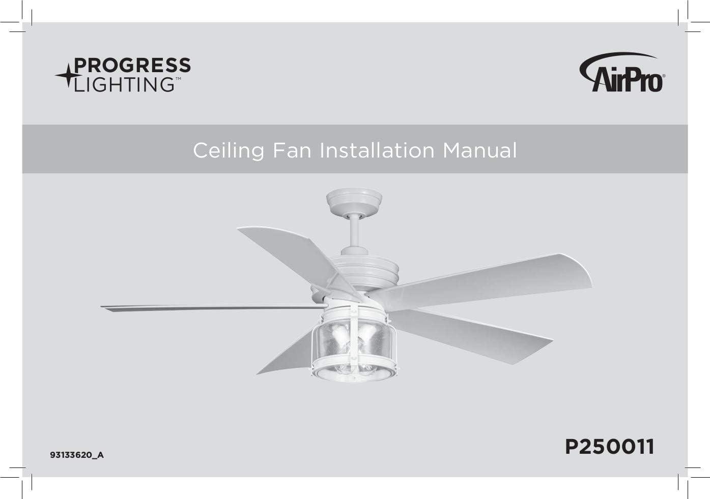 Progress Lighting Midvale 56 Midvale 56" Indoor Ceiling Fan - Galvanized Finish