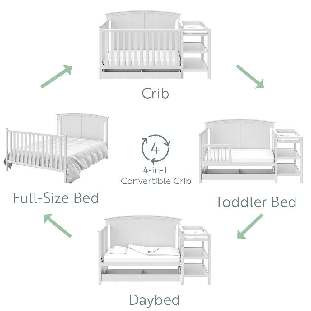 Steveston 5-in-1 Convertible Crib and Changer with Storage