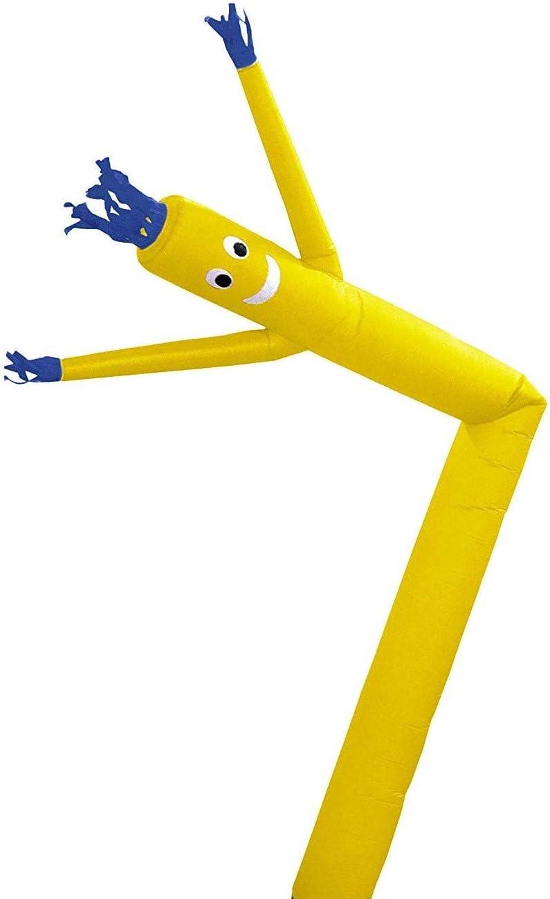 Yellow 20-Foot Inflatable Tube Man with Blue Accents