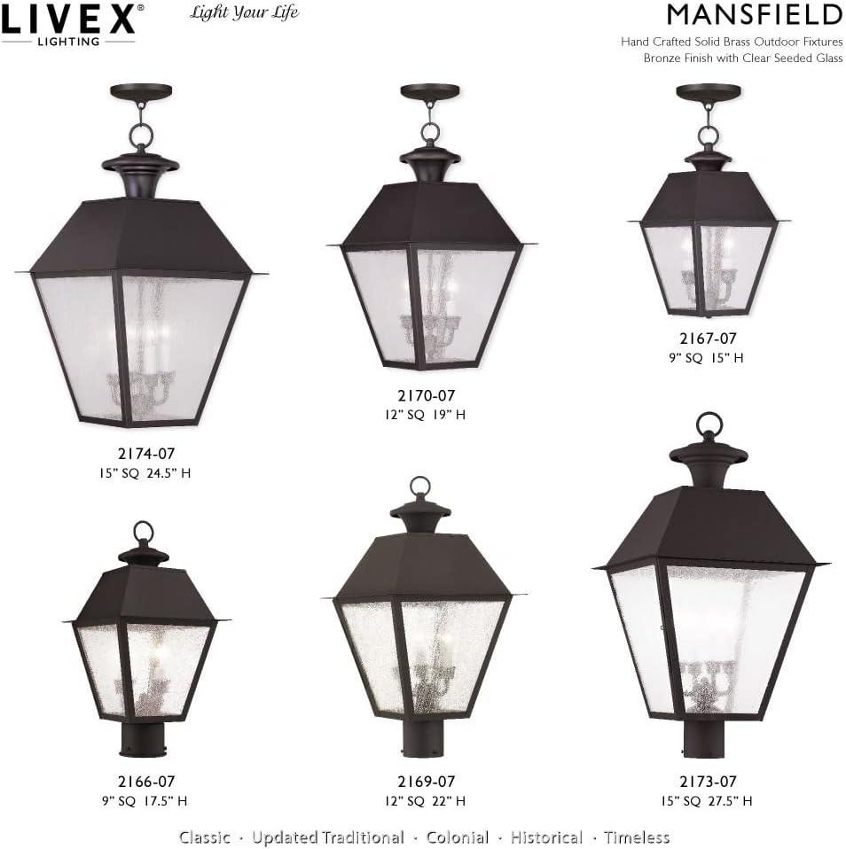 Livex Lighting Mansfield 2 - Light Wall Light ,  Black