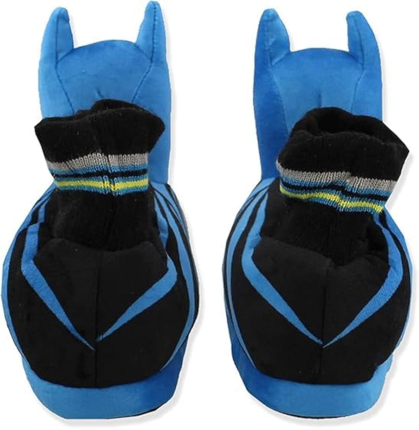 DC Comics Batman Toddler Boys Boys 3D Design Nylex Fabric Slippers - Blue Black, Size: 7-8