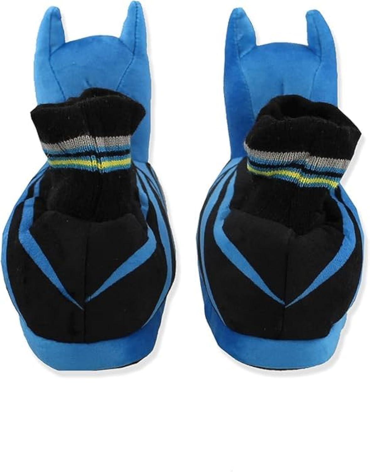 DC Comics Batman Toddler Boys Boys 3D Design Nylex Fabric Slippers - Blue Black, Size: 7-8