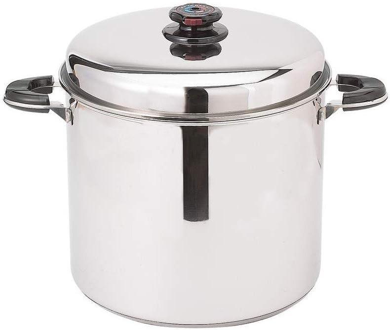 Precise Heat? 24qt 12-Element ??Waterless?  Stockpot with Deep Steamer Basket