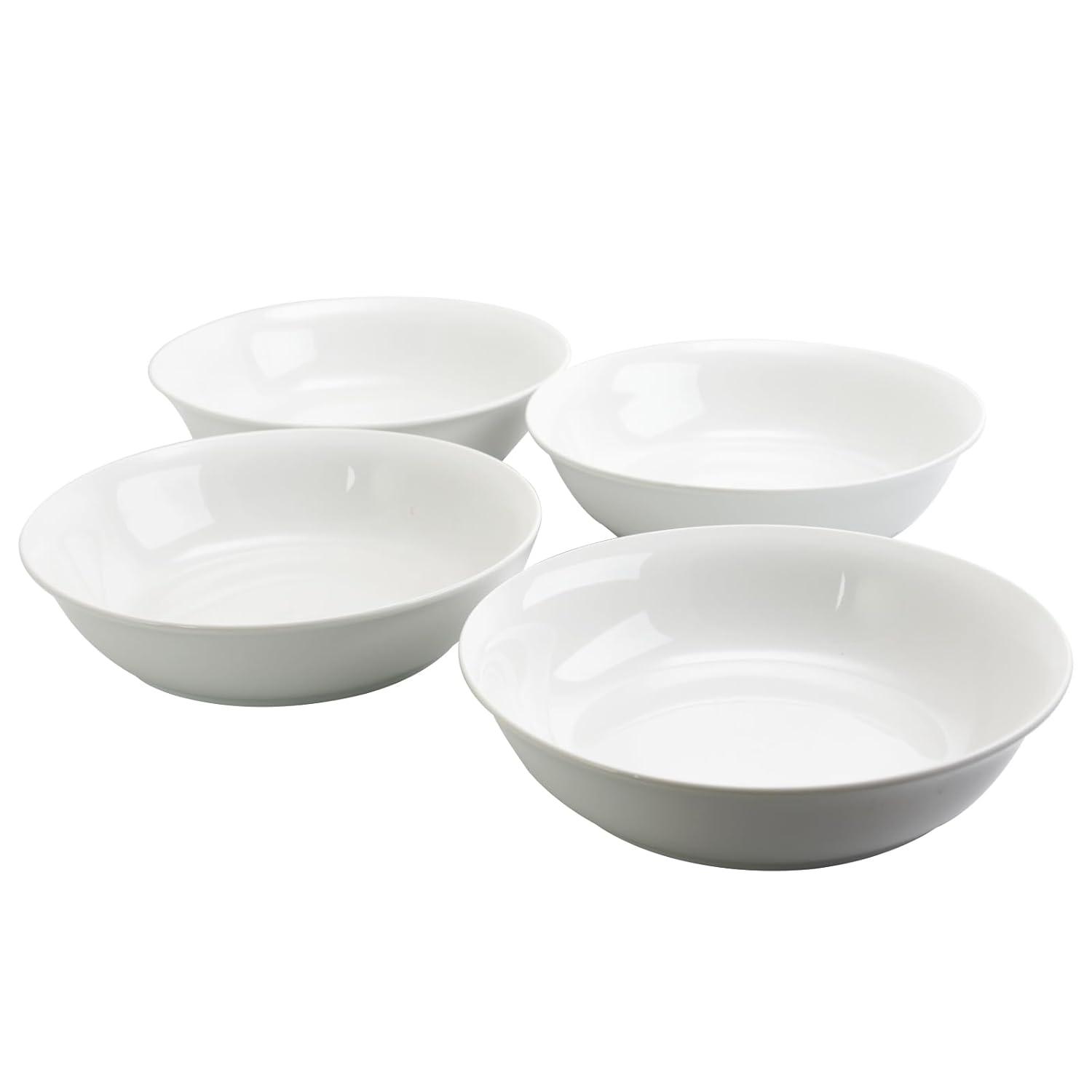 Gibson Home 4-Piece White Stoneware Dinnerware