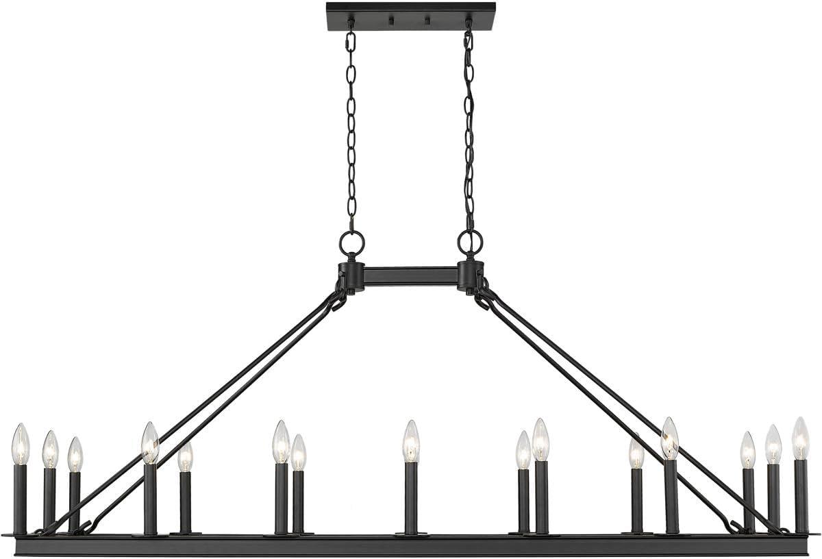 Z-Lite Barclay 16 - Light Chandelier in  Matte Black