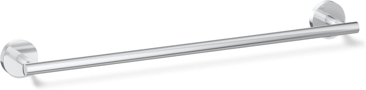 Elate Wall Mounted Round Towel Bar, Metal Wall-Mounted Towel Holder