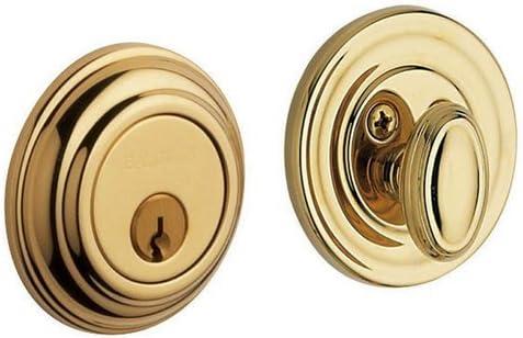 Polished Nickel Non-Lacquered Brass Universal Deadbolt