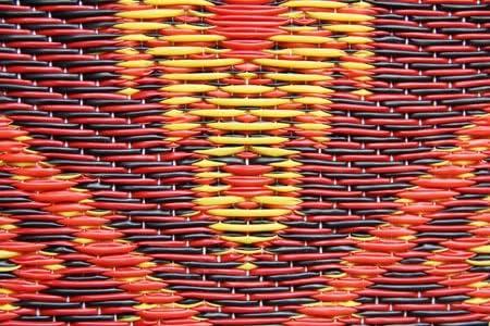 Mad Mats Oriental Turkish Polypropylene Rug Reversible Rust Outdoor, UV Resistant, 100% Recycled Material