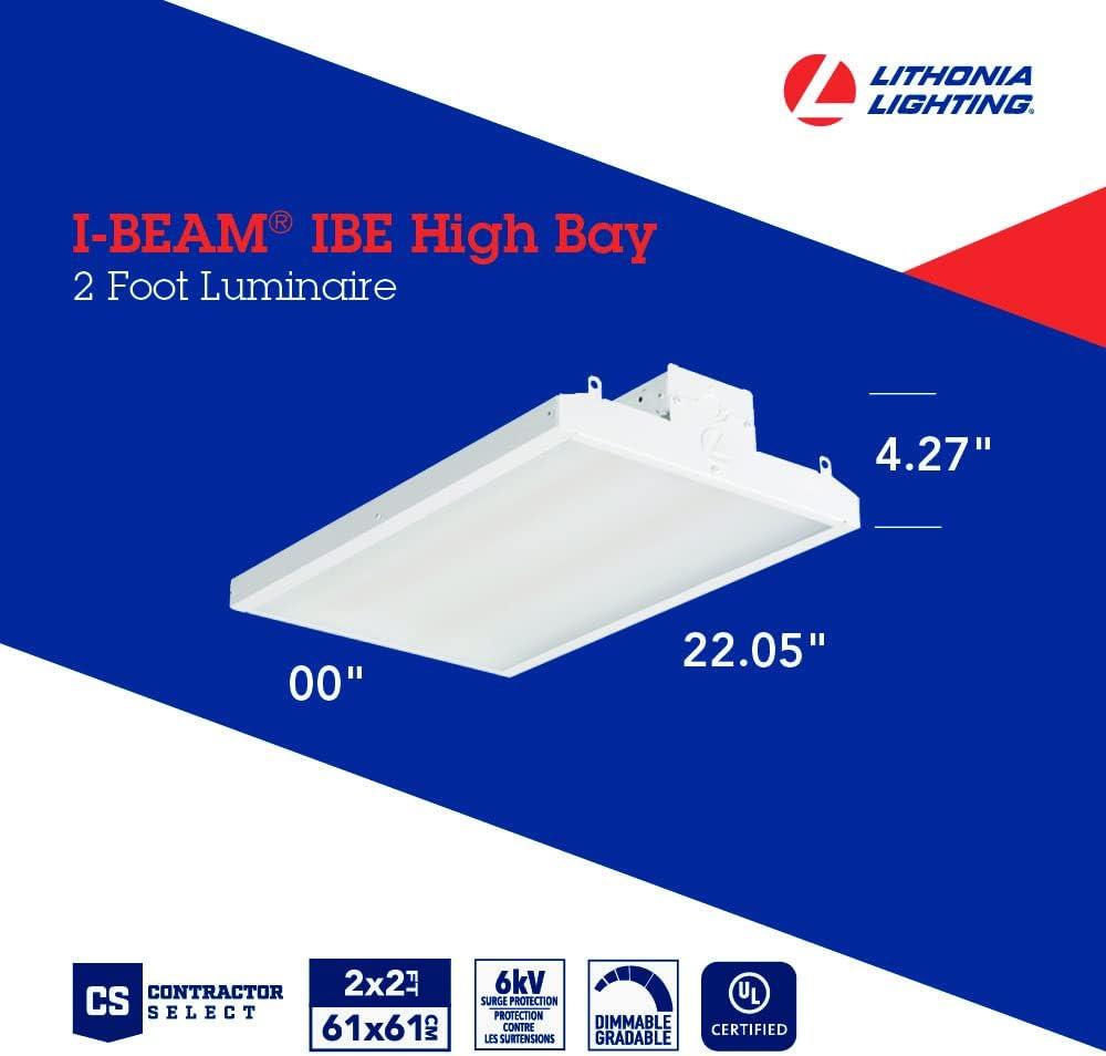 Lithonia Lighting Dimmable Rectangle High Bay Ceiling Light