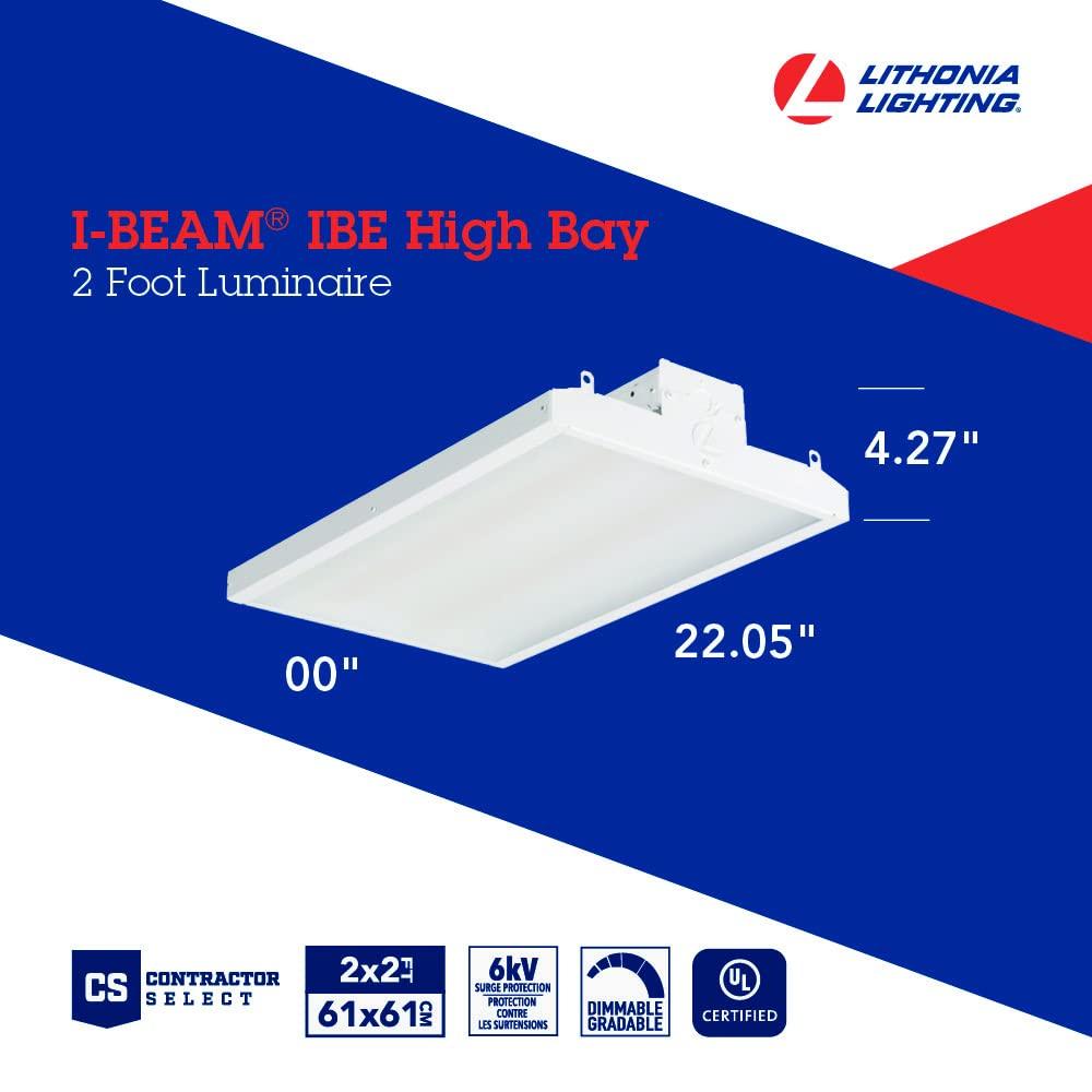 Lithonia Lighting Dimmable Rectangle High Bay Ceiling Light