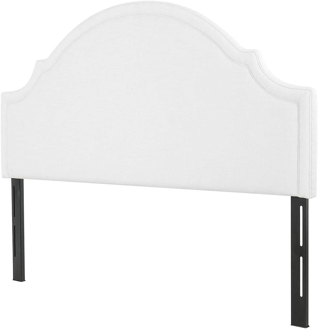 Catherine Upholstered Queen Headboard Antique White