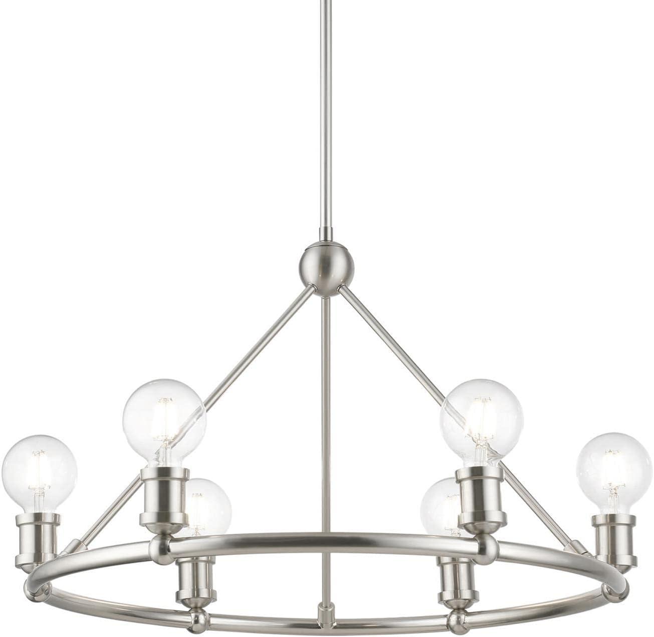 Livex Lighting Lansdale 6 - Light Chandelier in  Brushed Nickel