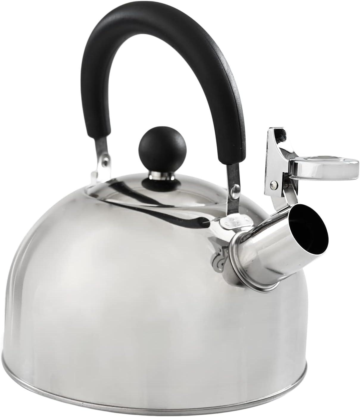 Stainless Steel Whistling Tea Kettle with Bakelite Handle