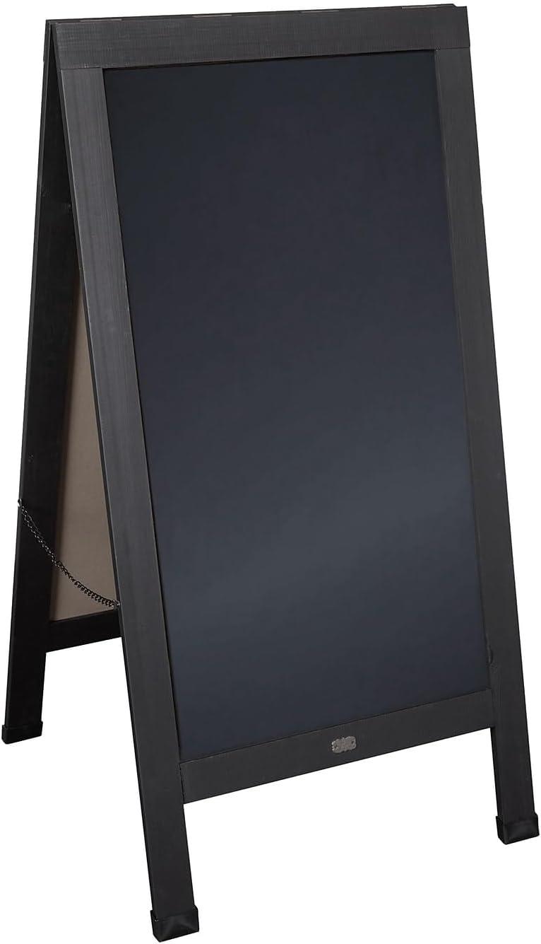 Flash Furniture Wood A-Frame Magnetic Chalkboard Set with Markers, Stencils, and Magnets