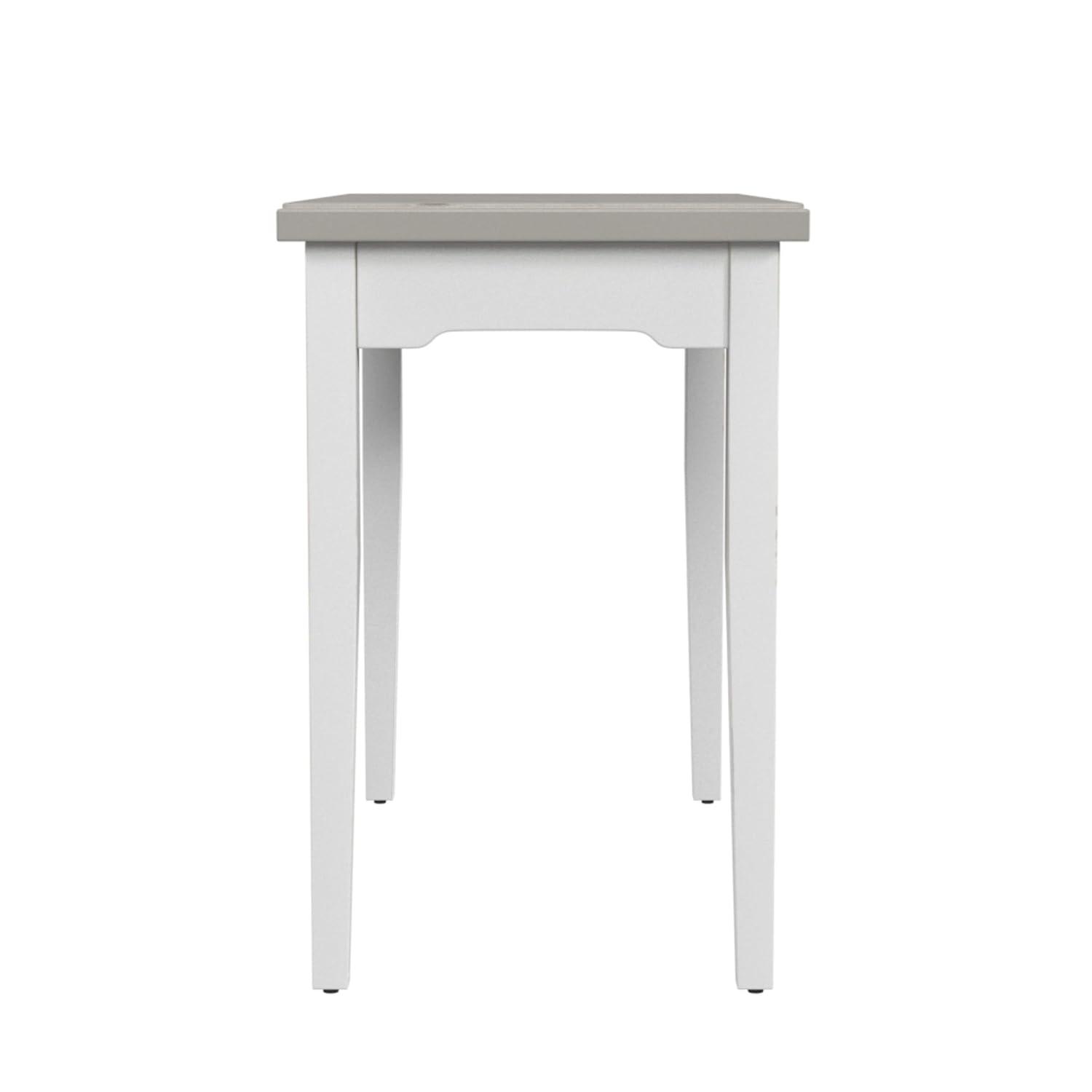 Hillsdale Furniture Clarion Wood Single Drawer Desk: Farmhouse Style, 75lb Capacity