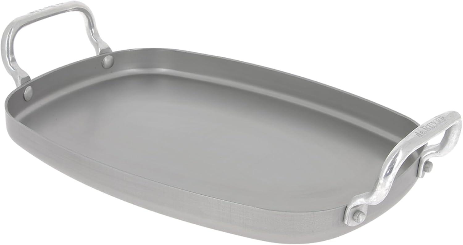 Mineral B Element Carbon Steel Induction Ready Griddle with Aluminum Handle