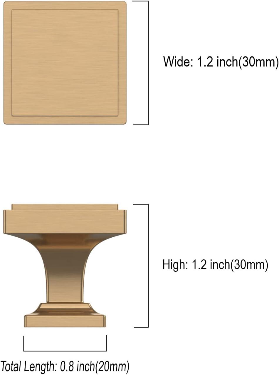 Pedestal 1-1/16" Square Knob Multipack