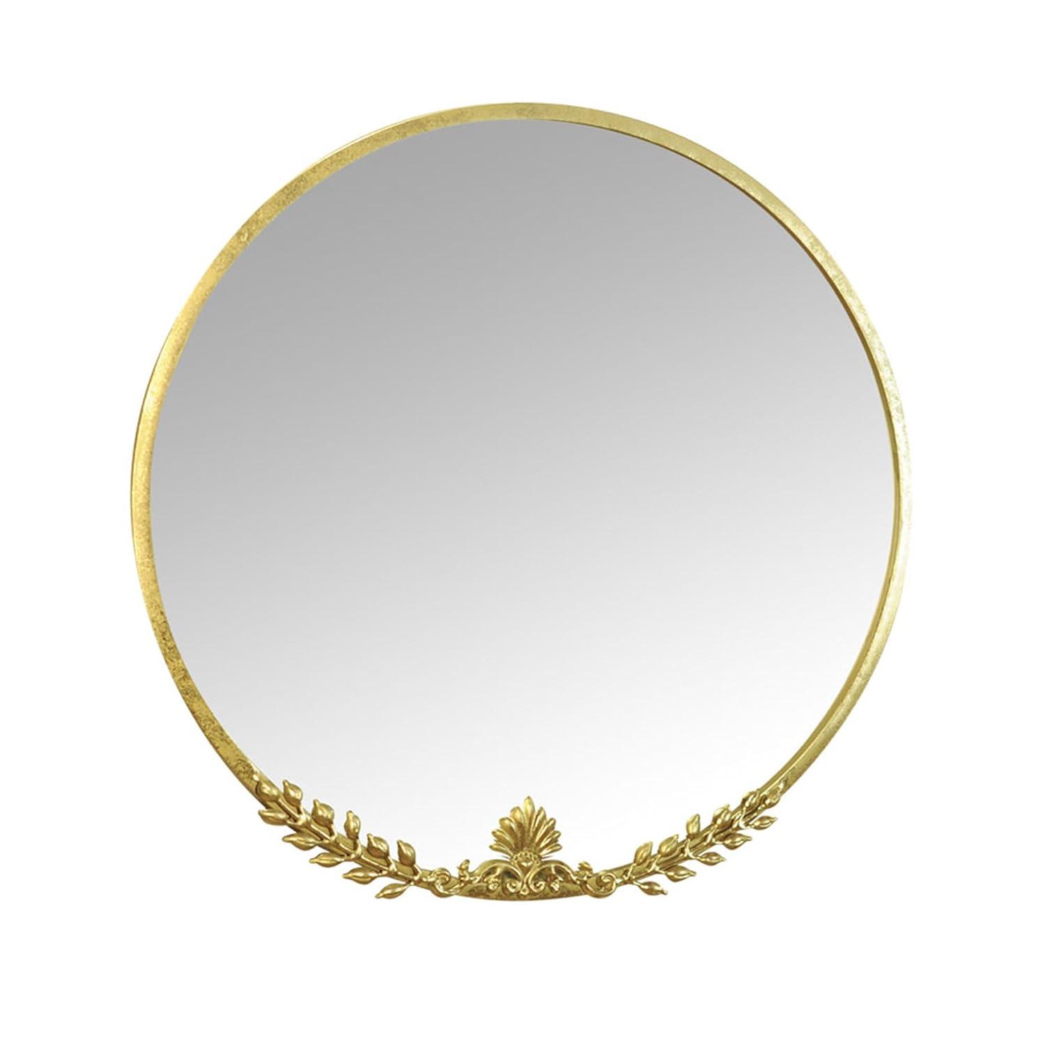 Beautiful Round Ornate Gold Frame Mirror 24" by Drew Barrymore