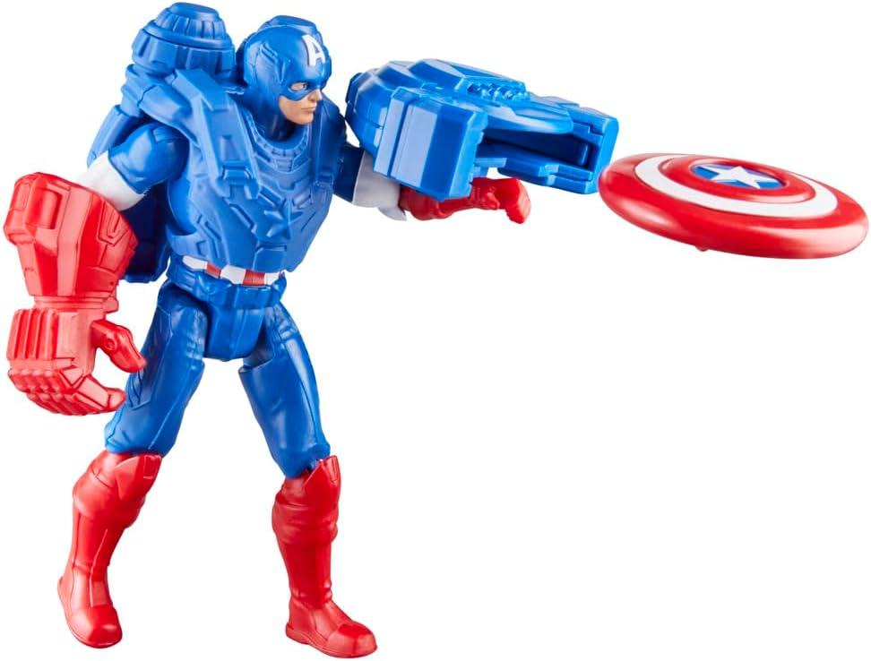 Marvel Avengers Epic Hero Series Battle Gear 4" Captain America Action Figure for Kids 4+