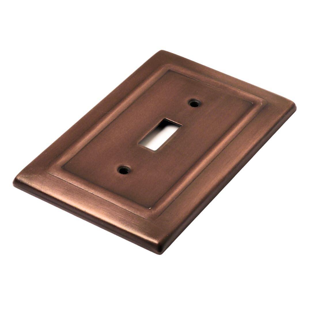 Monarch Abode Architectural 1-Gang Toggle Light Switch Standard Wall Plate (Set of 2)