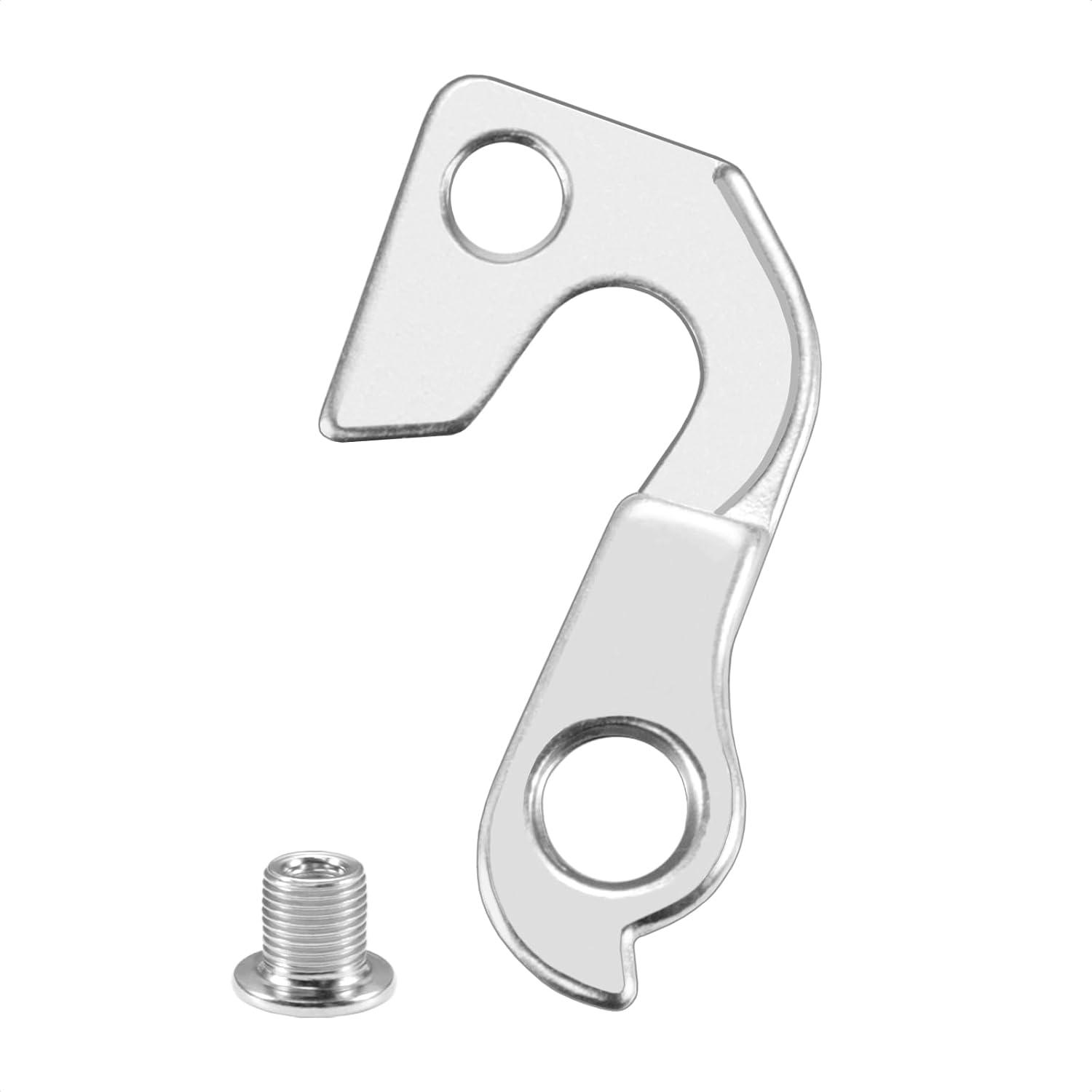 Silver Steel Rear Bike Derailleur Hanger with Bolt