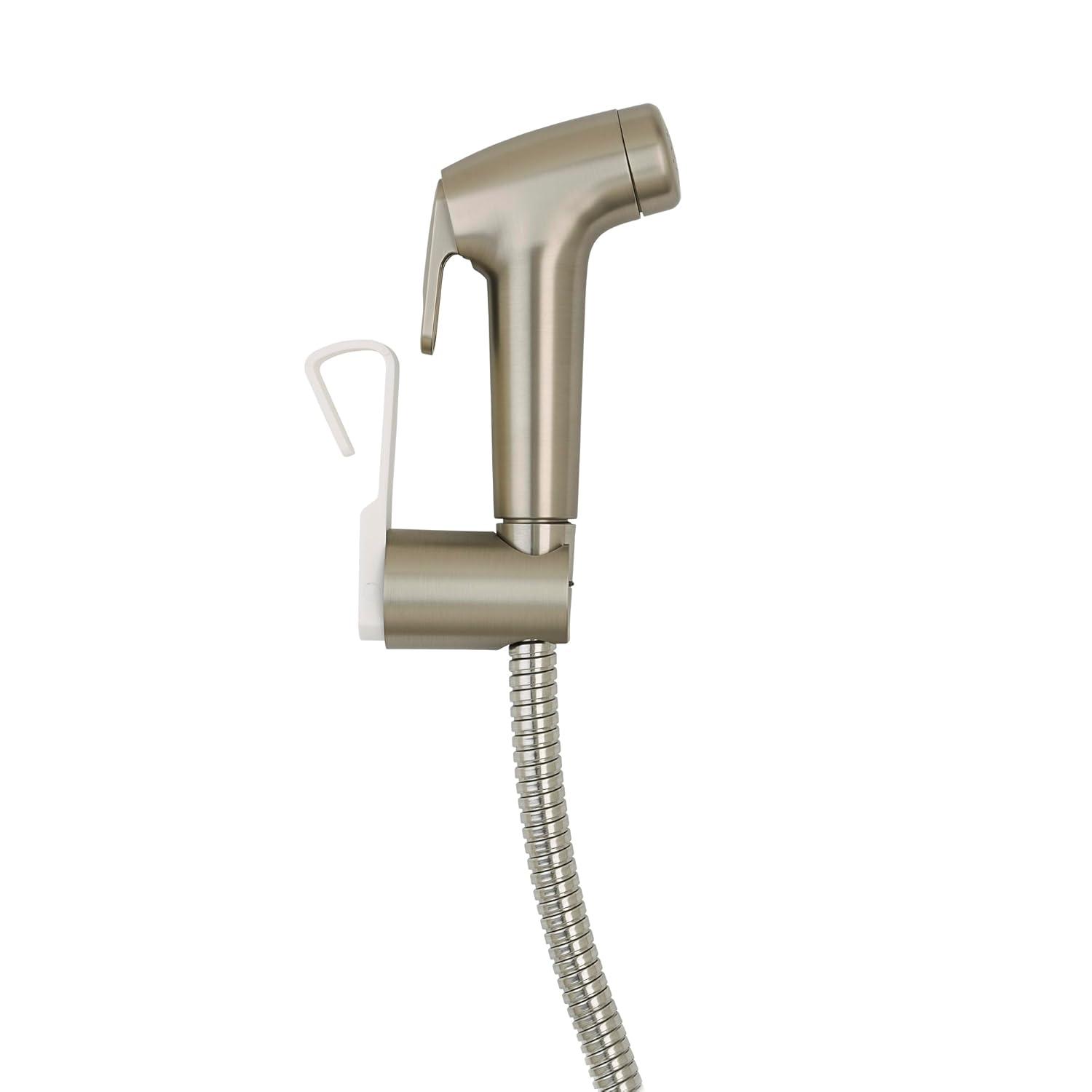 Brondell Rinslet Hand-Held Bidet in Brushed Nickel Finish, Silver